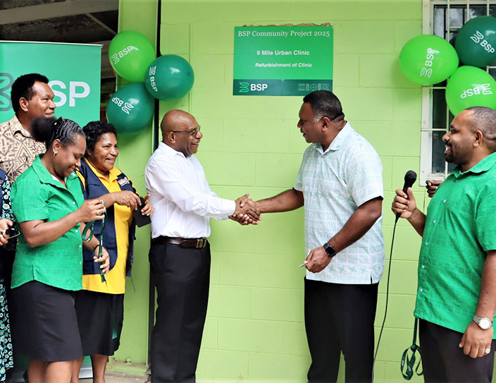 BSP Finance & Planning and Treasury & Markets Team refurbish the 9-Mile Urban Clinic
